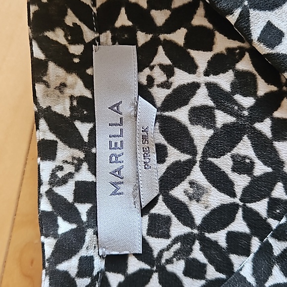 SOLD- MARELLA 100% Silk Blouse MRSP $200+ - Picture 6 of 6